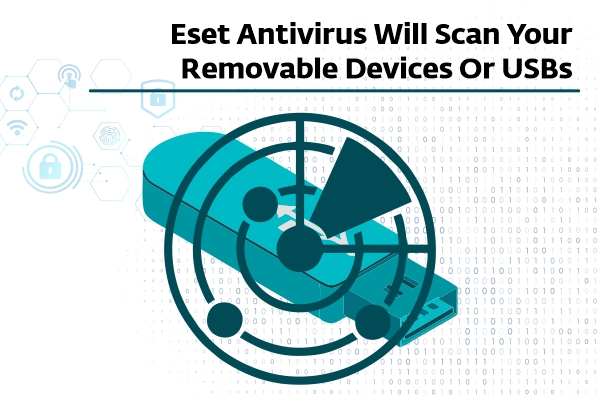 ESET antivirus will scan your removable devices or USBs